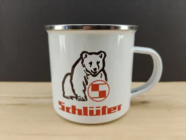 Schlüter Bär Emaille Tasse